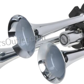 TRUCK/LORRY BOAT TRIPLE TRUMPET AIR HORN 12/24V [TruckersOutlet]