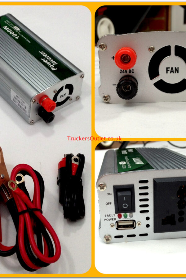 AUTO 24V DC TO 230V AC TRUCK POWER INVERTER