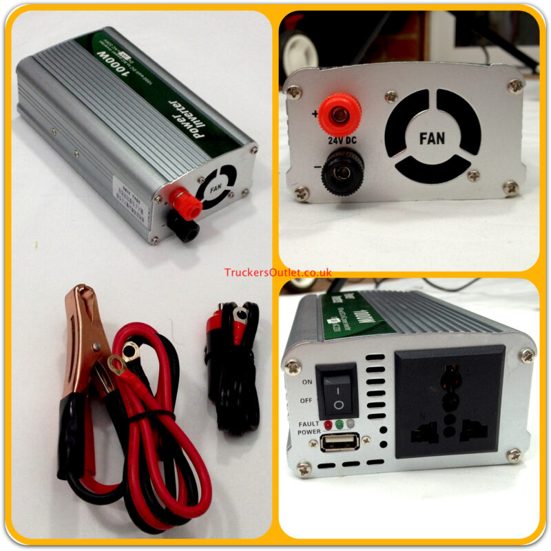 AUTO 24V DC TO 230V AC TRUCK POWER INVERTER