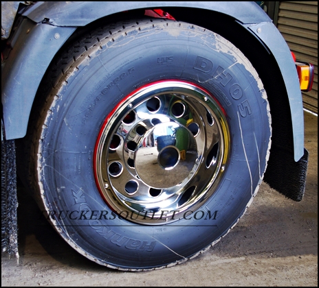 REAR TRUCK WHEEL TRIMS STAINLESS STEEL 22.5”