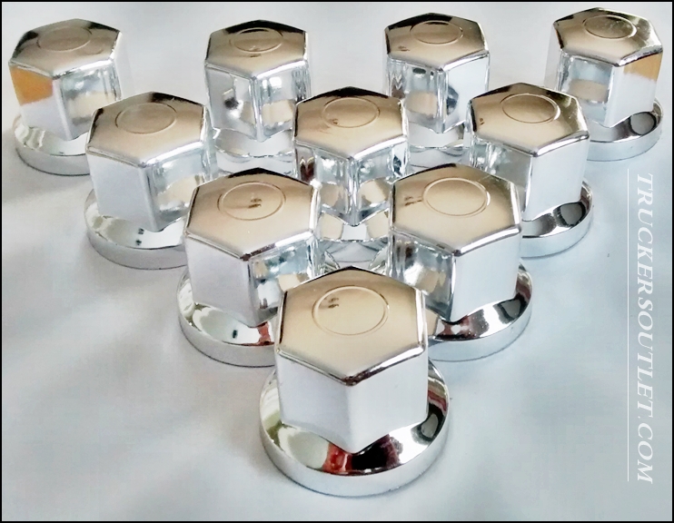 SHORT WHEEL NUTS COVER CHROMED COLORED PLASTIC