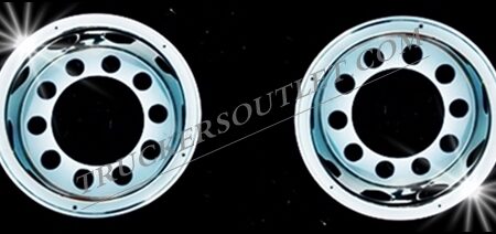TRUCK REAR WHEEL LINERS TRIMS STAINLESS STEEL 22.5”