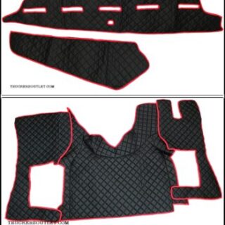 VOLVO FH4 AND FH5 LEATHERETTE FLOOR AND DASH MAT SET