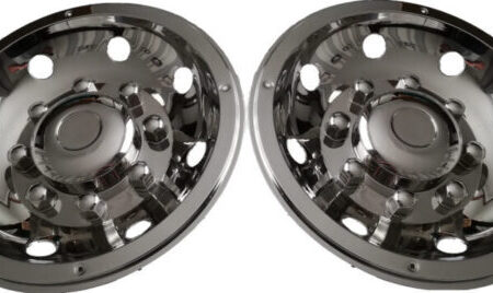 TRUCK WHEEL TRIMS STAINLESS STEEL 19.5” DELUXE - REAR
