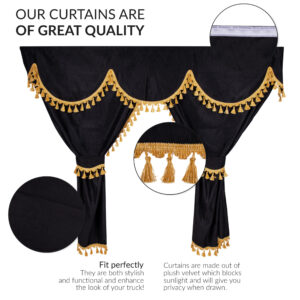 **Luxury Truck Privacy Curtain Set – Ultimate Comfort & Style On the Road**