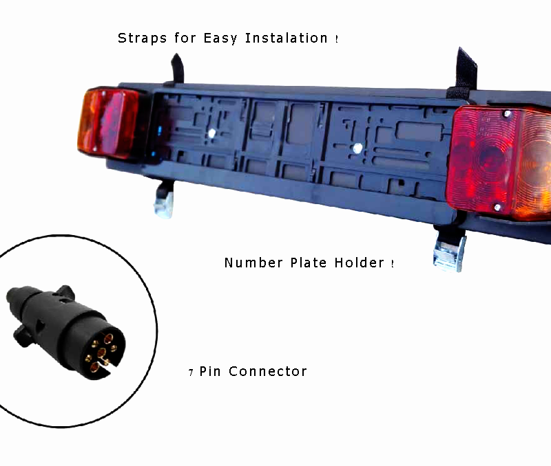 TRAILER LIGHTING BOARD WITH 7 PIN OR 13 PIN CONNECTOR 12V [TRUCKMAR]