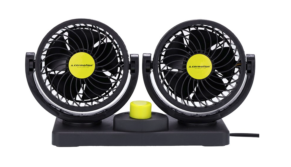 24V DUAL FAN 2 SPEED TWIN FAN FOR TRUCKER CAR LORRY CARAVANS