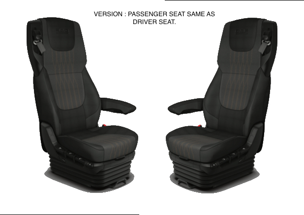 DAF XG , XG+  Leatherette Seat Covers