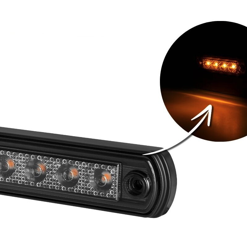 ✅ LD 676/GRAPHITE LED Amber Marker Lights – Set of 6 | Waterproof, 12V/24V, Energy-Efficient