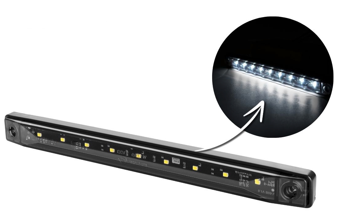 ✅ LD 997/GRAPHITE – White LED Front Position Marker Light| Waterproof, 12V/24V, Energy-Efficient