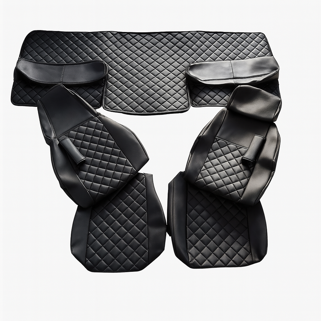 TRUCK INTERIOR SET : SEAT COVERS PLUS BEDCOVER [TRUCKERSOUTLET / TRUCKMAR]