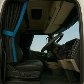 Luxury Danish Plush Truck Curtains Set | 100% Blackout & Handmade Premium Quality